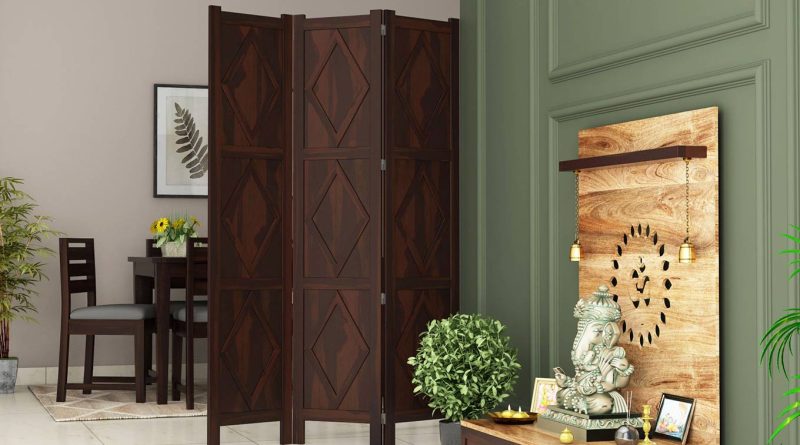 wooden room partition