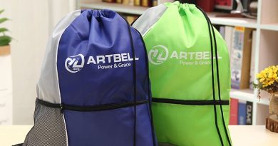Custom Drawstring Bags with Mesh Pocket