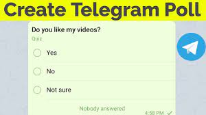 How to make a poll in telegram on every device