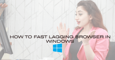 How To Fast Lagging Browser In Windows