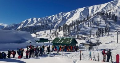 Skiing course in Gulmarg
