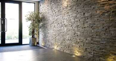 Covering with stone wall
