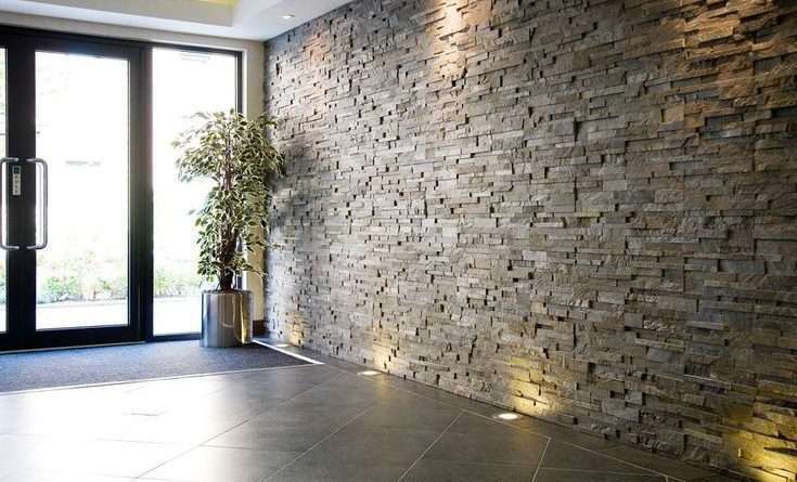 Covering with stone wall