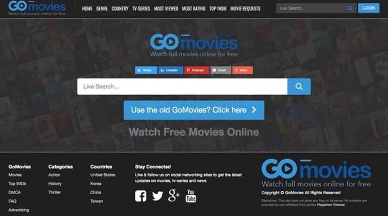 GoMovies Site