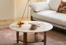 solid wood base coffee table with storage