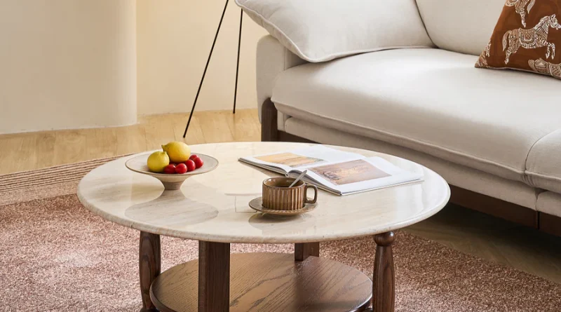 solid wood base coffee table with storage